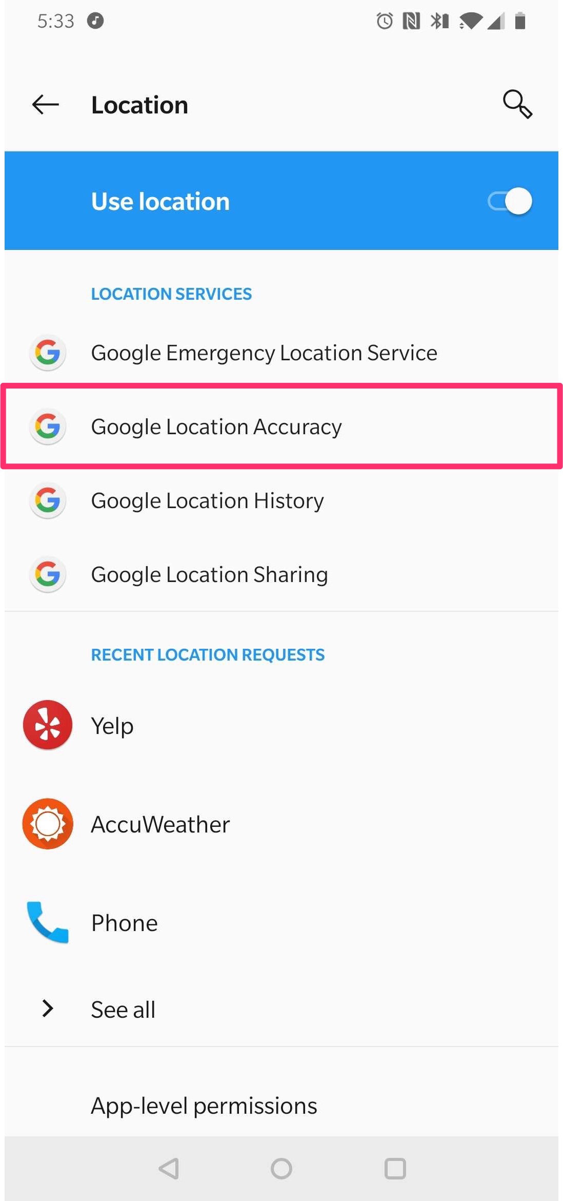 how accurate is find my device android