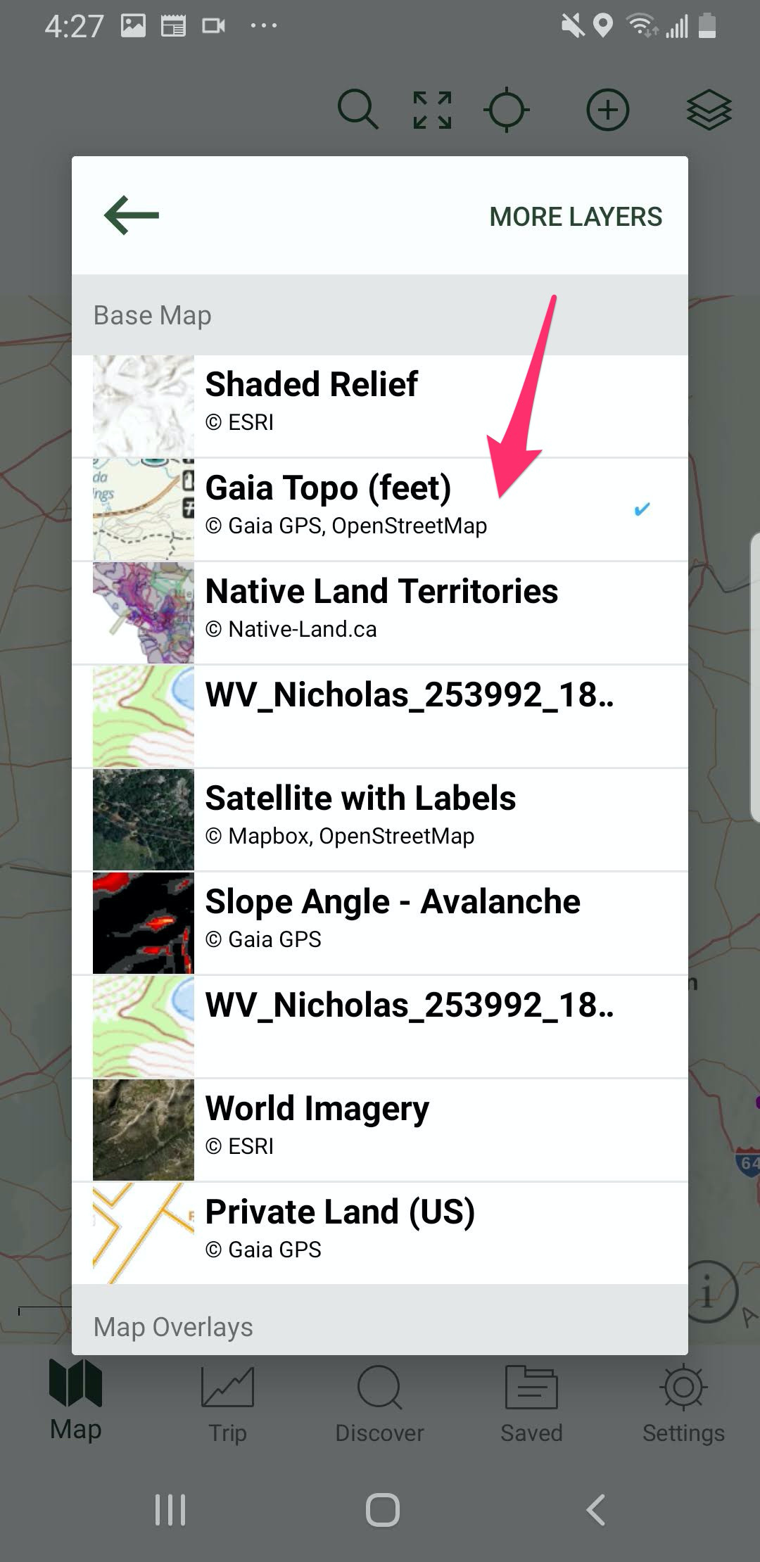 Map Sources App 