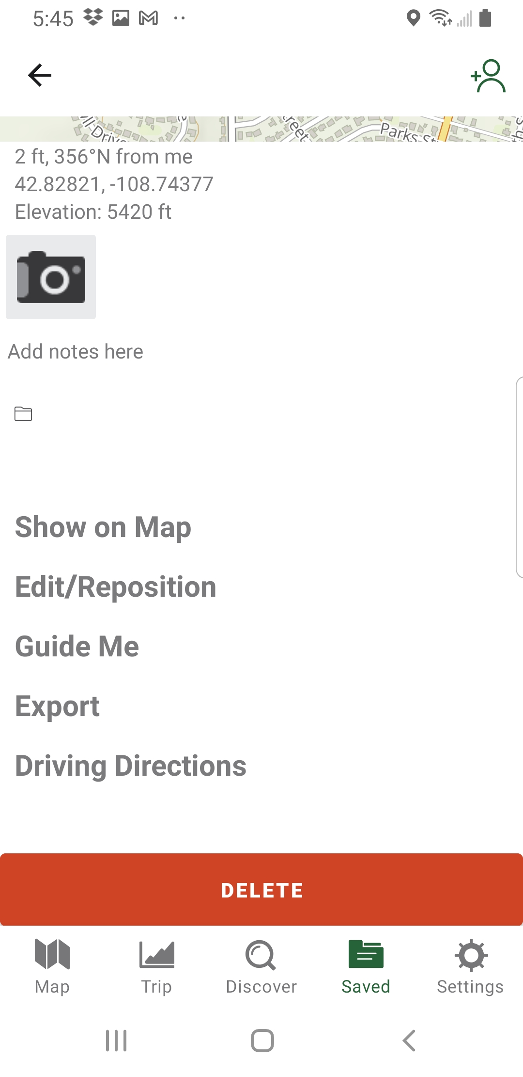 Create and Edit Waypoints in the App Gaia GPS